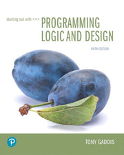 Starting Out With Programming Logic And By Gaddis  Tony
