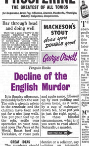 Decline Of The English Murder By Orwell, George