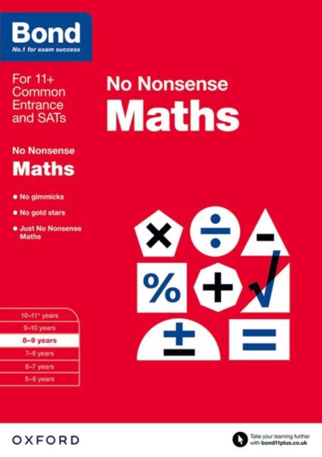 Bond No Nonsense Maths 8-9 Yrs