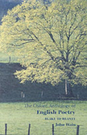 Oxford Anthology Of English Poetry 2 By Wain, John (ed)