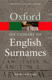 Oxford Dictionary Of English Surnames By Reaney, P H