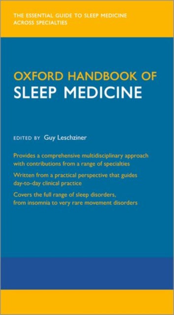 Oxford Handbook Of Sleep Medicine By Oxford Handbook Of Sleep Medicine