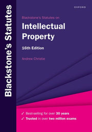 Blackstones Statutes On Intellectual P