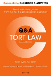Concentrate Questions & Answers Tort Law