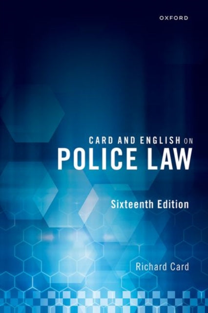 Card And English On Police Law By Richard Card
