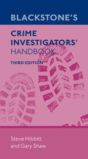 Blackstones Crime Investigators Handb