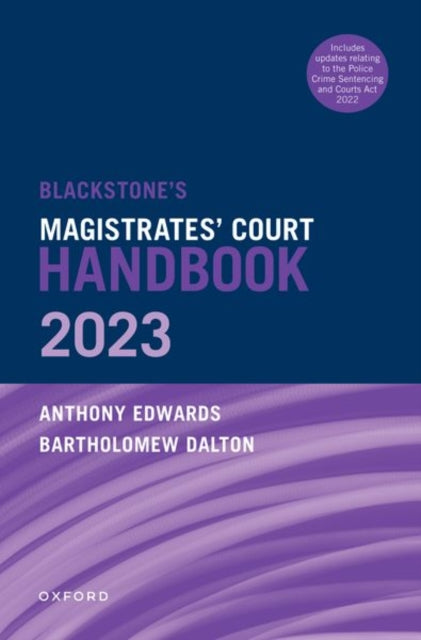 Blackstones Magistrates Court Handboo