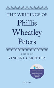 Writings Of Phillis Wheatley Peters By Carretta, Vincent