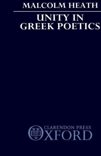 Unity In Greek Poetics