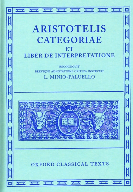 Aristotle Categoriae Et Liber De Interp