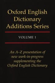 Oed Additions Series Vol 1 C By Weiner