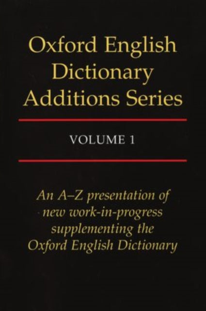 Oed Additions Series Vol 1 C By Weiner