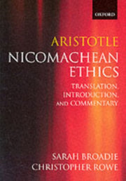 Aristotle Nicomachean Ethics Translatio By Broadie