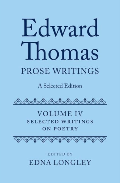 Edward Thomas Prose Writings A Select