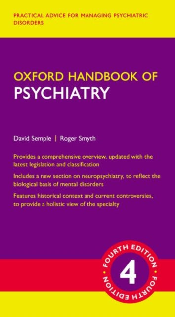 Oxford Handbook Of Psychiatry 4e Flexico By Semple, David; Smyth