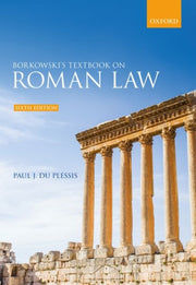Borkowskis Textbook On Roman Law 6e Pape
