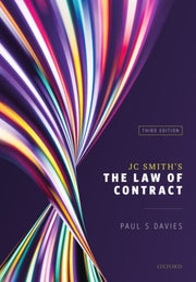 Jc Smiths The Law Of Contract 3e Paperba