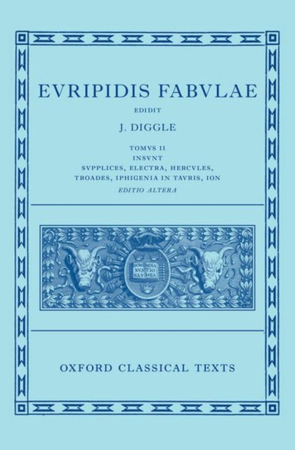 Euripides Fabulae Vol. Ii Euripidis F By James Diggle