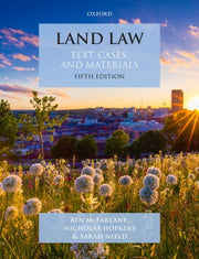 Land Law Text Cases & Materials 5e Paper