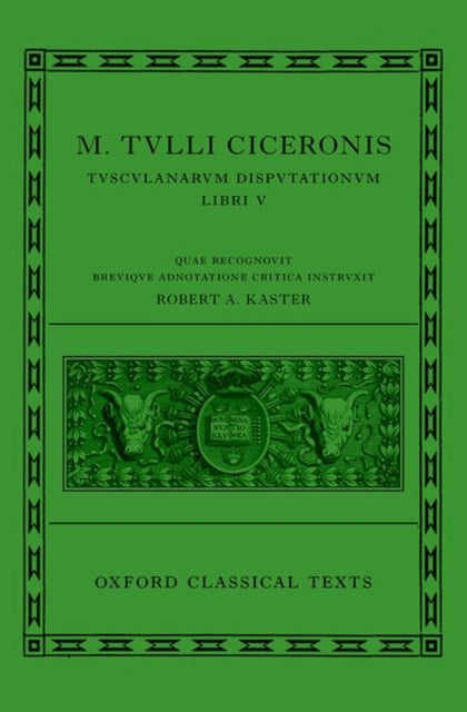 Cicero Tusculan Disputations Marci Tu