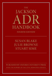 The Jackson Adr Handbook 4th Edition
