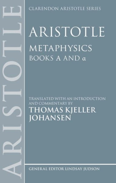 Aristotle Metaphysics Alpha And Alpha