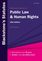Blackstones Statutes On Public Law Am By Stanton John