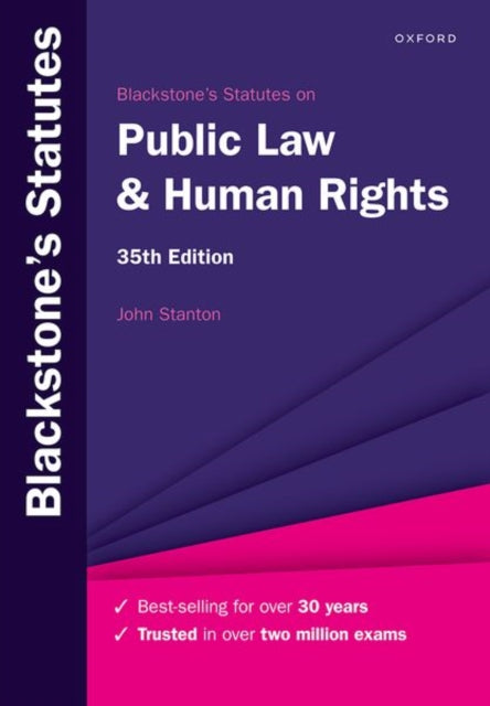 Blackstones Statutes On Public Law Am By Stanton John