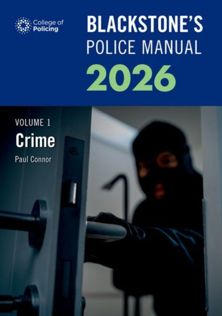 Blackstones Police Manuals 2026 Paperbac By Connor, Paul