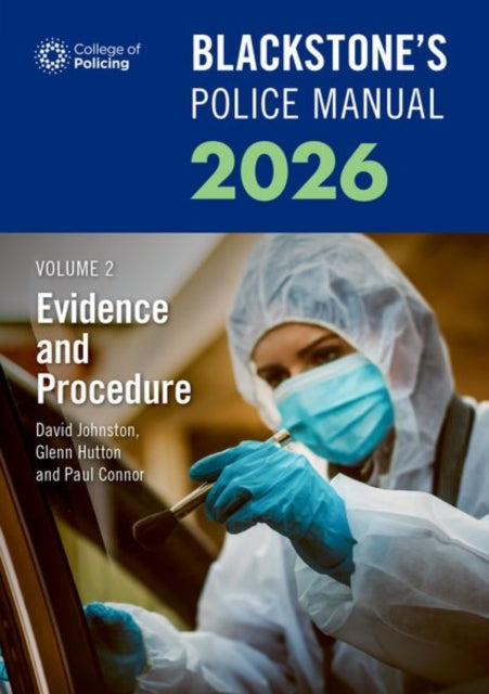 Blackstones Police Manuals 2026 Paperbac By Connor, Paul