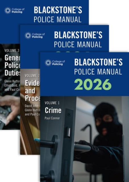 Blackstones Police Manuals 2026 Pack Qua By Connor, Paul