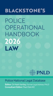 Blackstones Police Operational Handboo By Mark Hartley