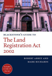 Blackstones Guide To The Land Registra