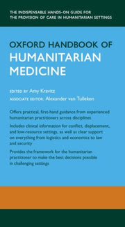 Oxford Handbook Of Humanitarian Medicine By Kravitz, Amy (ed)