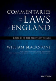 Oxford Edition Of Blackstones Com By Blackstone, William