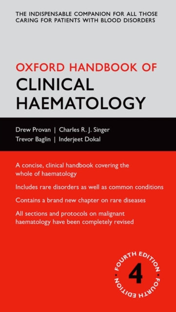 Oxford Handbook Of Clinical Haematology By Provan, Drew