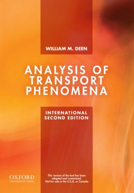 Analysis Of Transport Phenomena