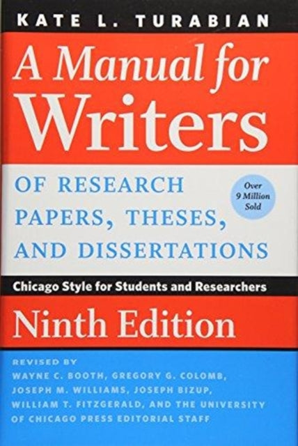 Manual For Writers Of Research Papers Th By Turabian, Kate L.