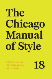Chicago Manual Of Style 18th Edition