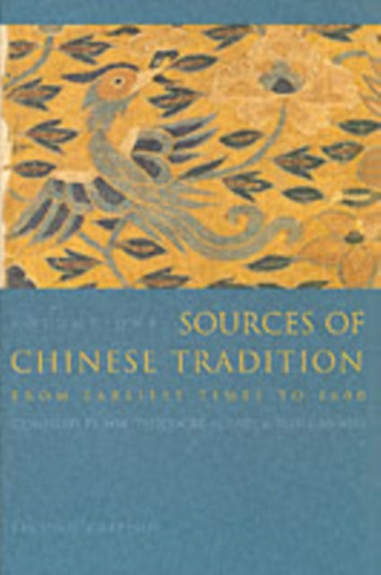 Sources Of Chinese Tradition Vol 1