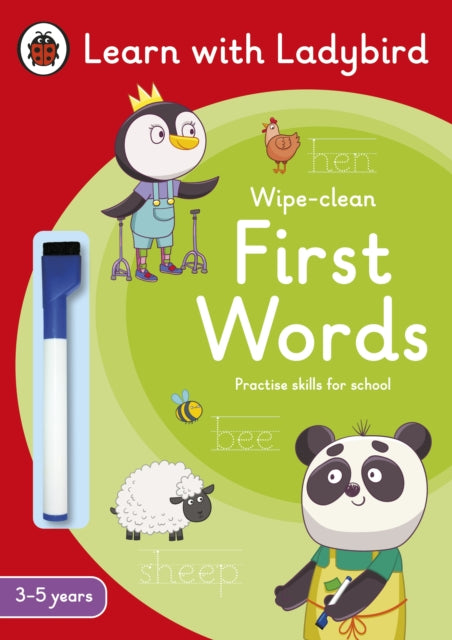 First Words Wipe Clean Book 3-5 Years
