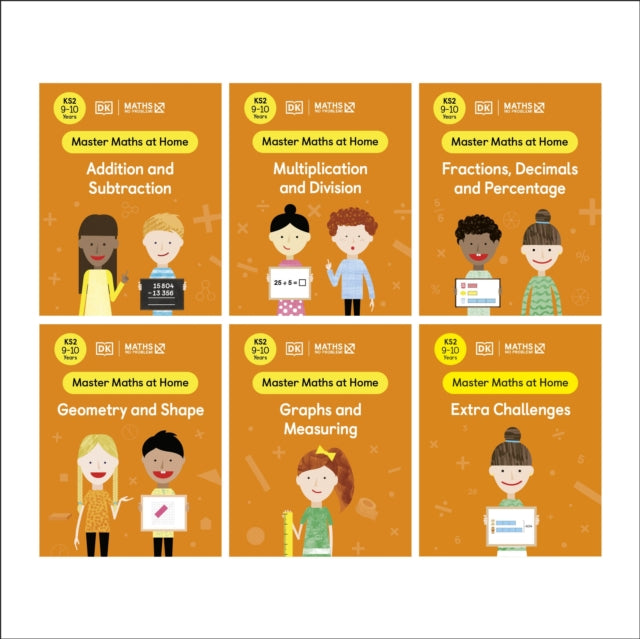 Collection Of 6 Workbooks Ages 9-10 Ks2