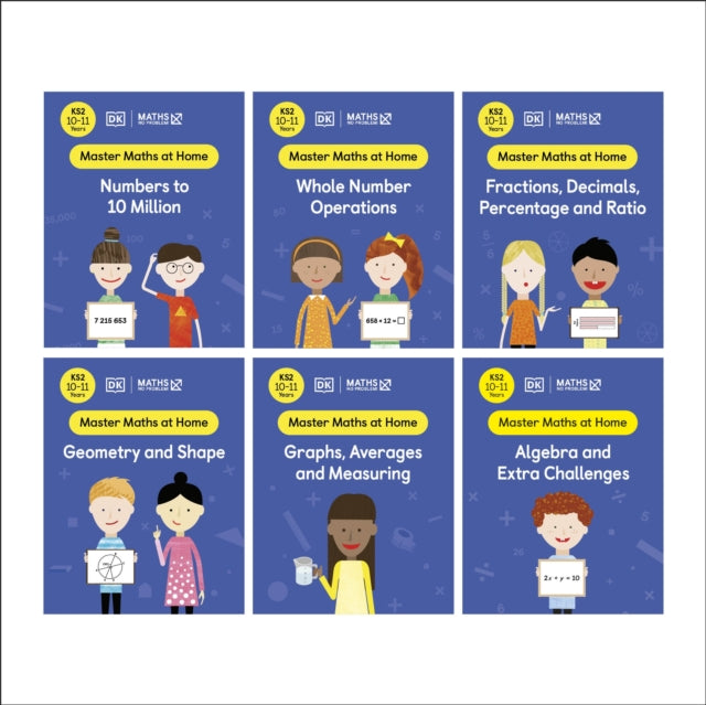 Collection Of 6 Workbooks Ages 10-11 Ks2