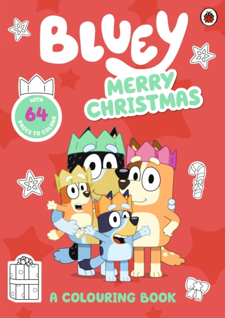 Bluey Merry Christmas A Colouring Book By <![cdata[]]>