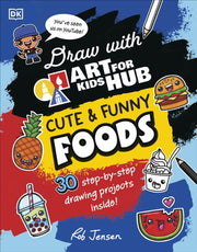 Draw With Art/kids Hub Cute & Funny Food By Jensen, Rob
