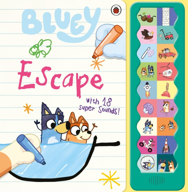 Bluey Escape With 18 Button Sound Book