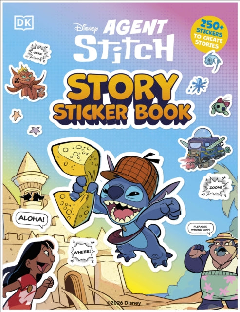 Disney Agent Stitch Story Sticker Book By Dk