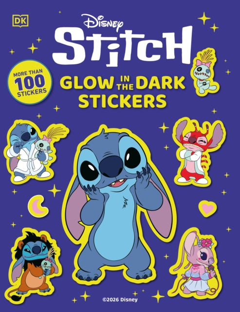 Disney Stitch Glow In Dark Sticker Book