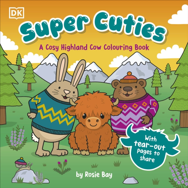 Super Cuties A Cosy Highland Cow Colour By Bay  Rosie