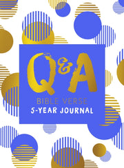 Q&a Bible Verse 5-year Journal Blue Edit